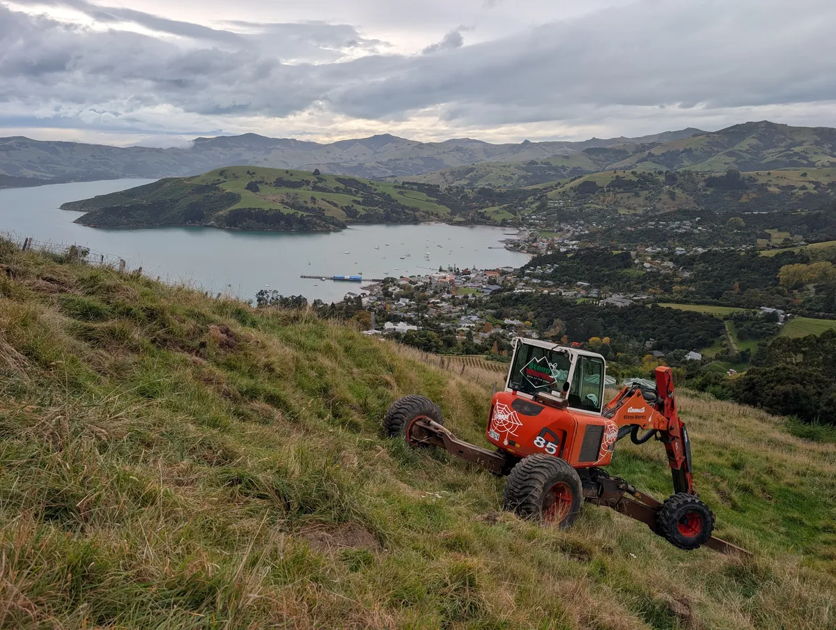 Lighthouse Road project on steep terrain