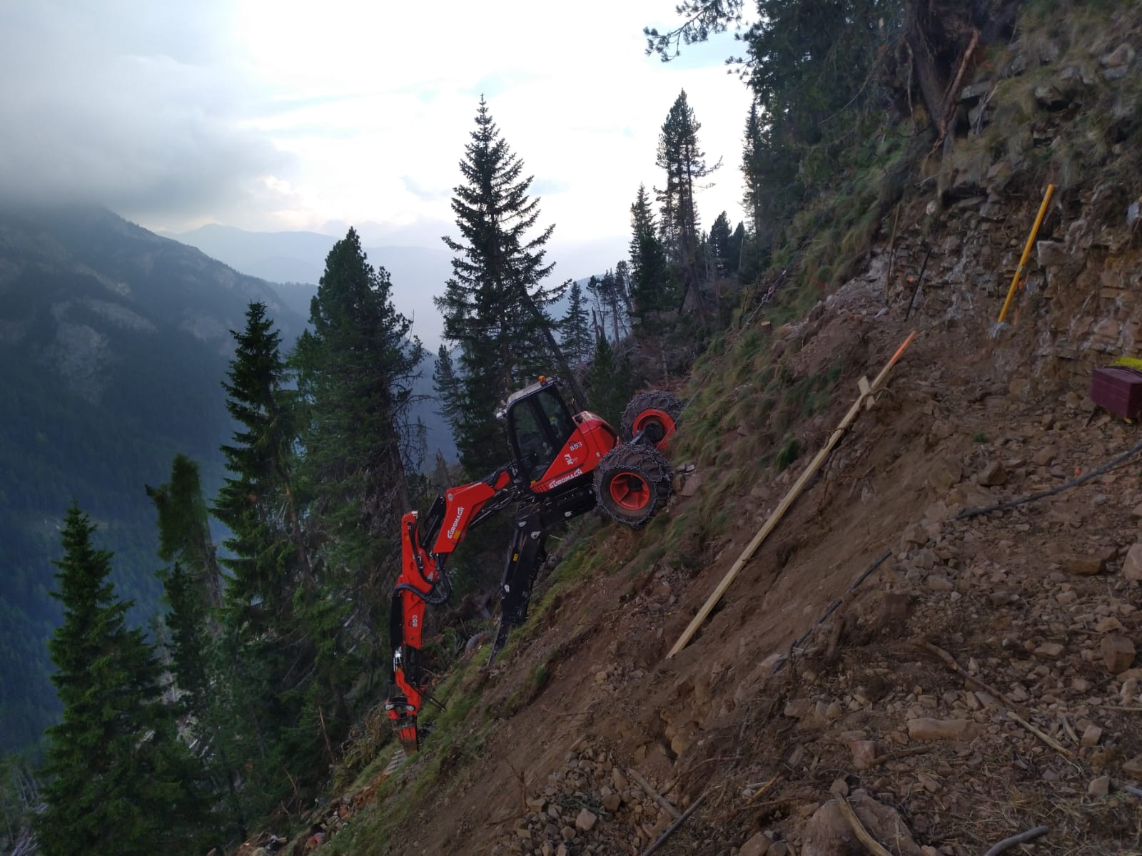 Landslide stabilization and rockfall mitigation